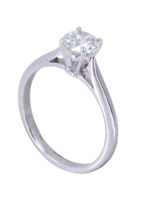 SOLITAIRE DIAMANT 0.62 CARAT — vue 4