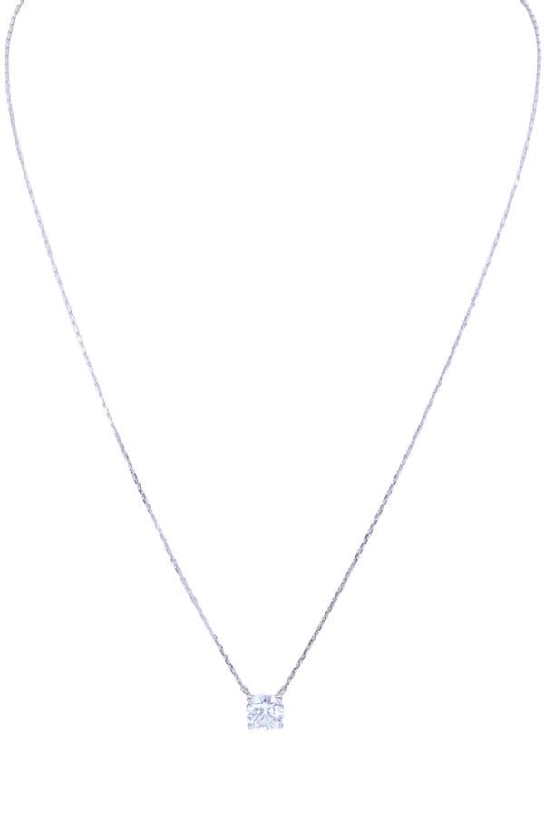 COLLIER DIAMANT SOLITAIRE 1.05 CARAT