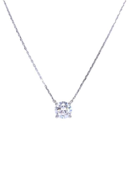 COLLIER DIAMANT SOLITAIRE 1.05 CARAT — vue 3