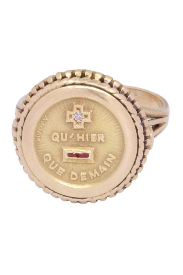 BAGUE MÉDAILLE D'AMOUR AUGIS — vue 5