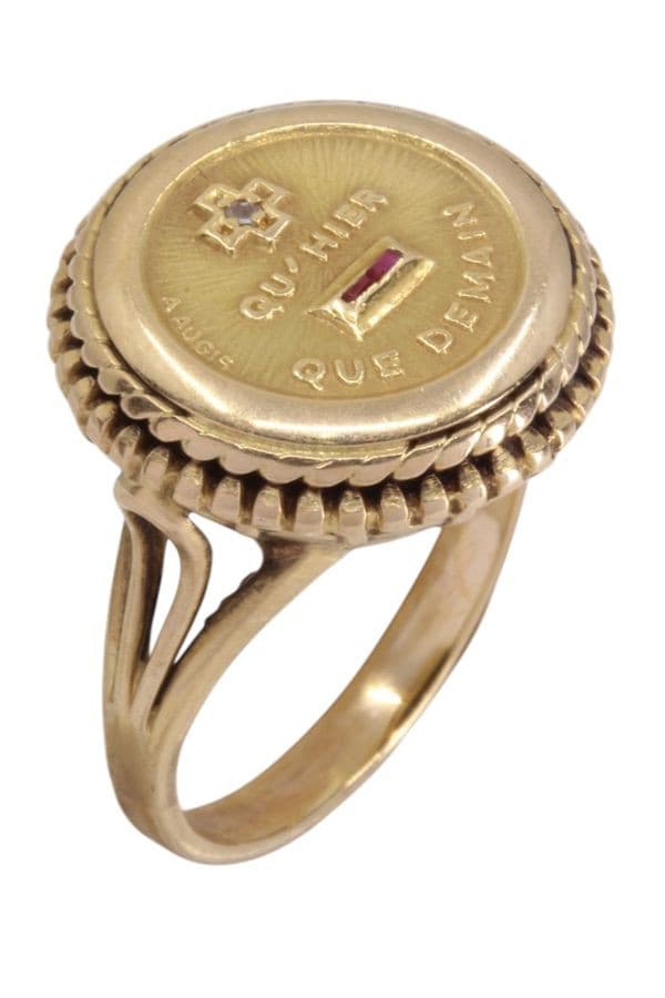 BAGUE MÉDAILLE D'AMOUR AUGIS — vue 3