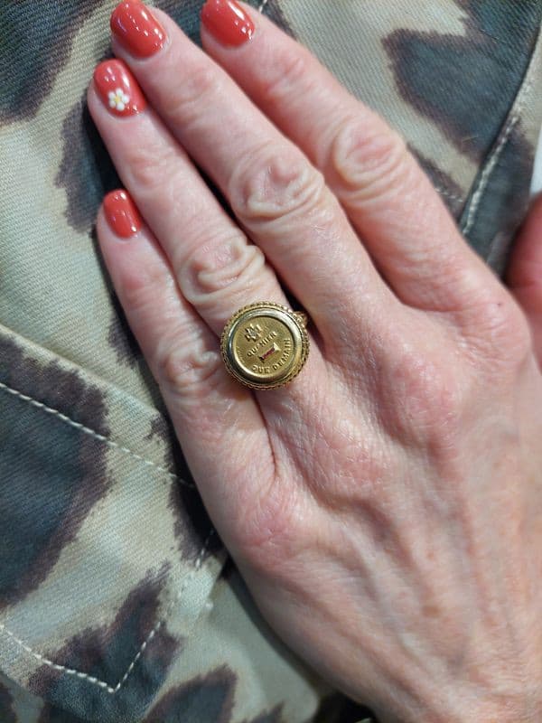 BAGUE MÉDAILLE D'AMOUR AUGIS — vue 2