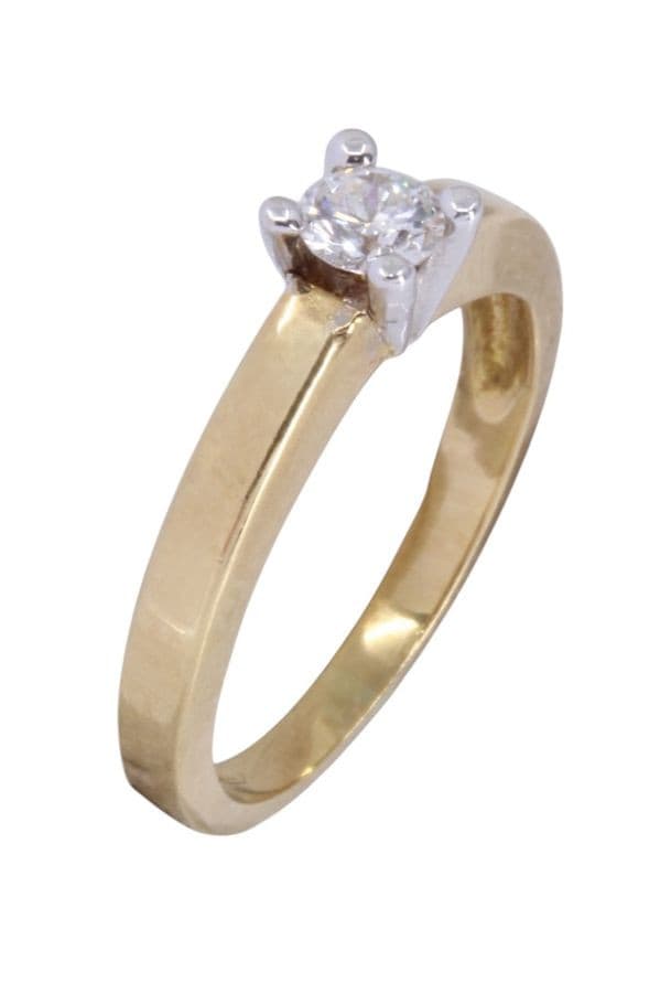 SOLITAIRE DIAMANT 0.23 CARAT — vue 3