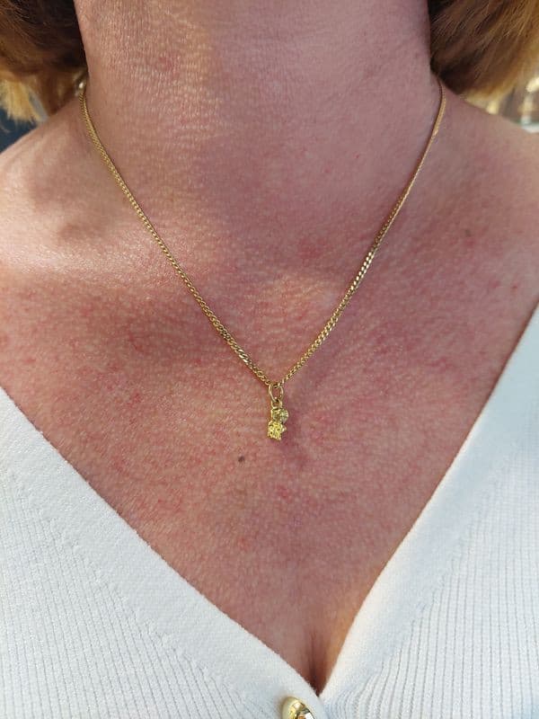 PENDENTIF PÉPITE NATURELLE — vue 2