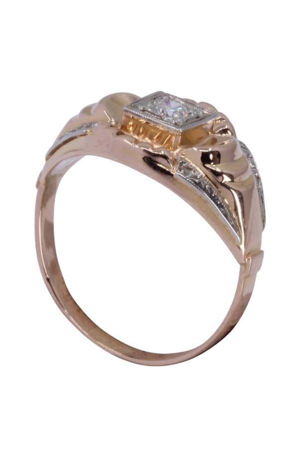 SOLITAIRE DIAMANT ANNÉES 50 — vue 6