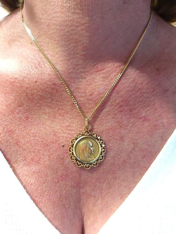 MÉDAILLE VIERGE ANCIENNE — vue 2