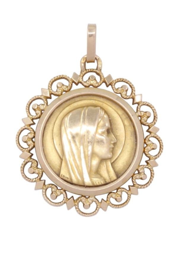 MÉDAILLE VIERGE ANCIENNE — vue 1