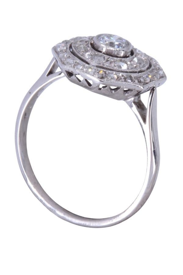 BAGUE ART-DÉCO DIAMANTS — vue 5