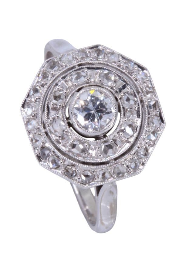 BAGUE ART-DÉCO DIAMANTS — vue 6