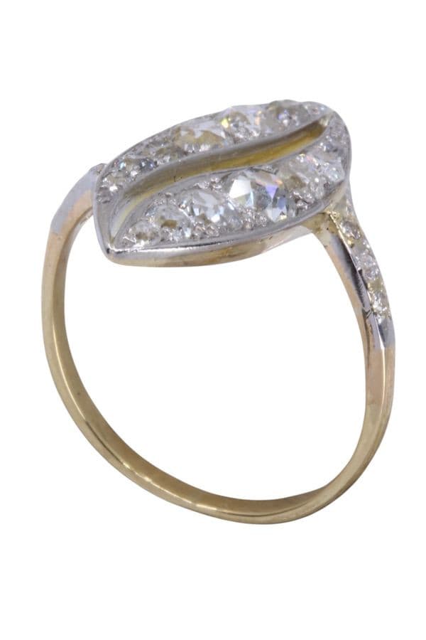 BAGUE MARQUISE ART-NOUVEAU — vue 4