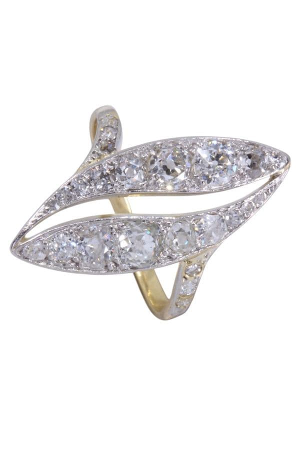 BAGUE MARQUISE ART-NOUVEAU — vue 5