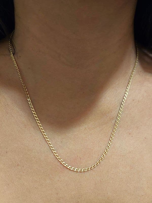 CHAINE MAILLE MARINE BATTUE — vue 2