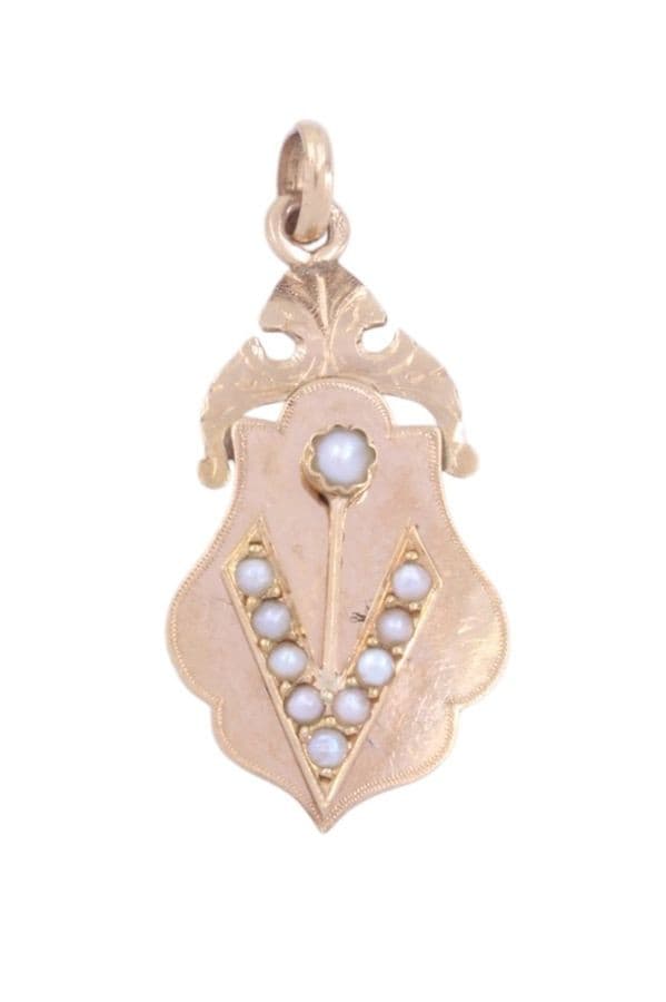PENDENTIF NAPOLÉON III PERLE — vue 1