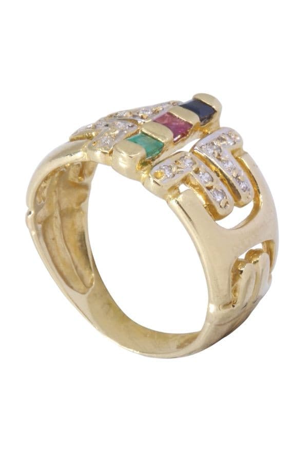 BAGUE MODERNE TUTTI FRUTTI — vue 5