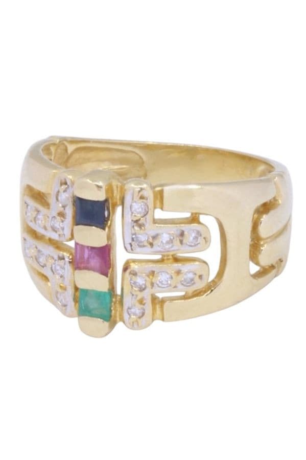 BAGUE MODERNE TUTTI FRUTTI — vue 3