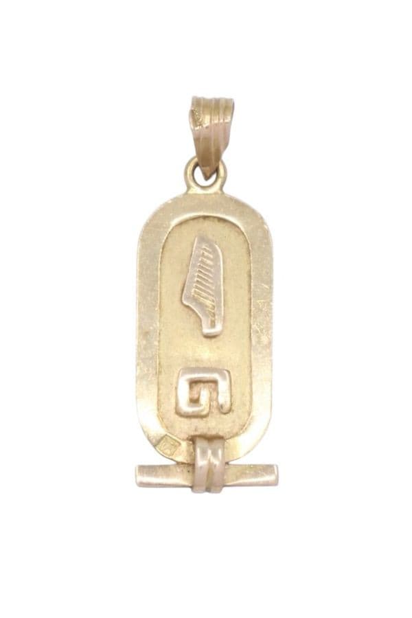 PENDENTIF CARTOUCHE ÉGYPTIEN — vue 1