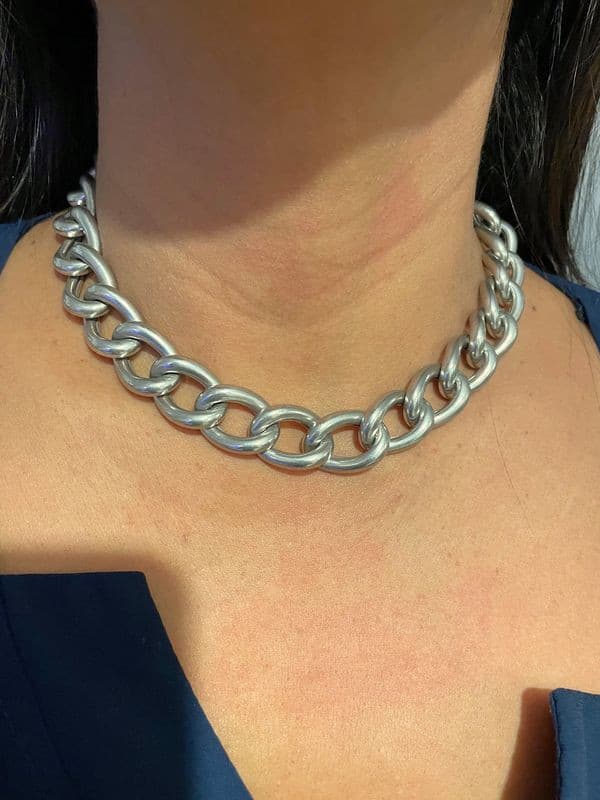 COLLIER MAILLE GOURMETTE — vue 2