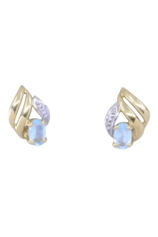 BOUCLES D'OREILLES MODERNES TOPAZE — vue 1