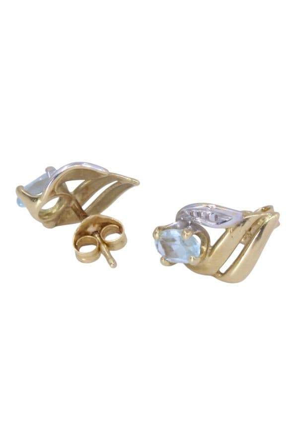 BOUCLES D'OREILLES MODERNES TOPAZE — vue 3