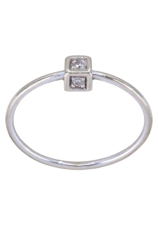 BAGUE MODERNE DIAMANTS — vue 1