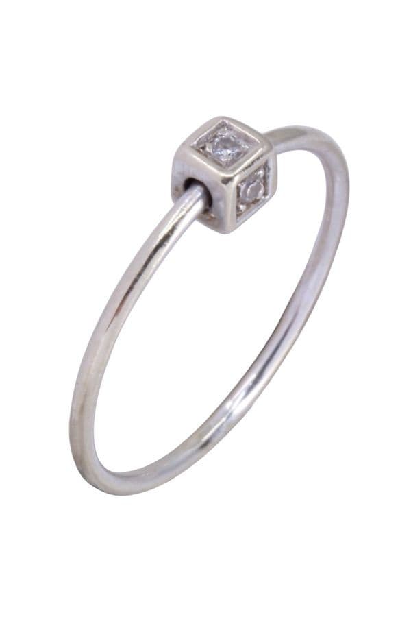 BAGUE MODERNE DIAMANTS — vue 4