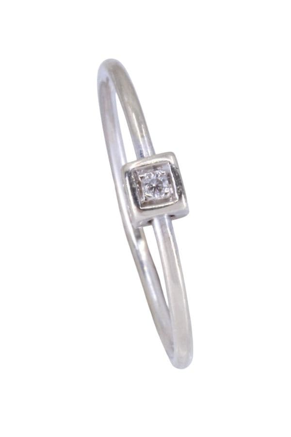BAGUE MODERNE DIAMANTS — vue 5
