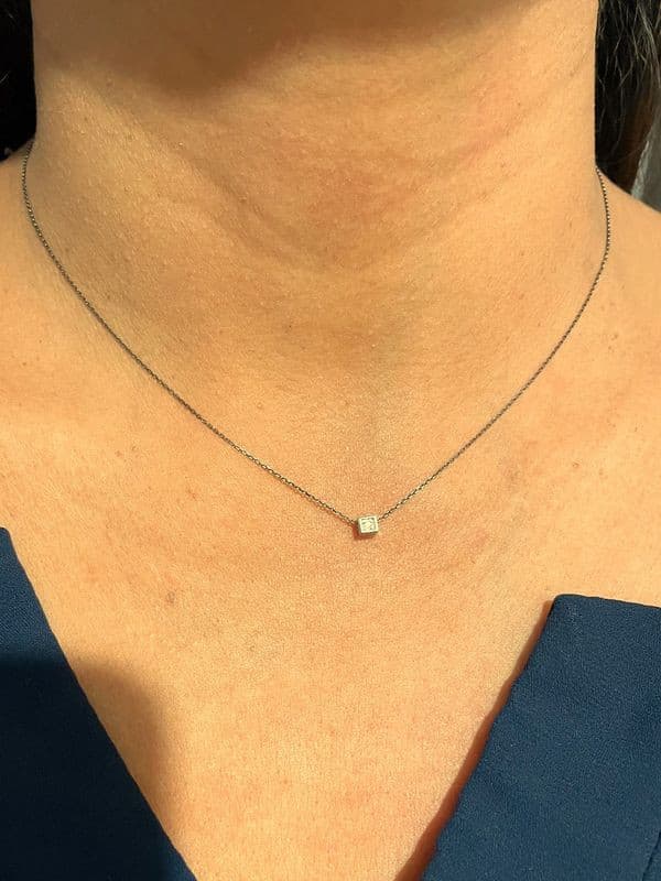 COLLIER MODERNE DIAMANTS — vue 2