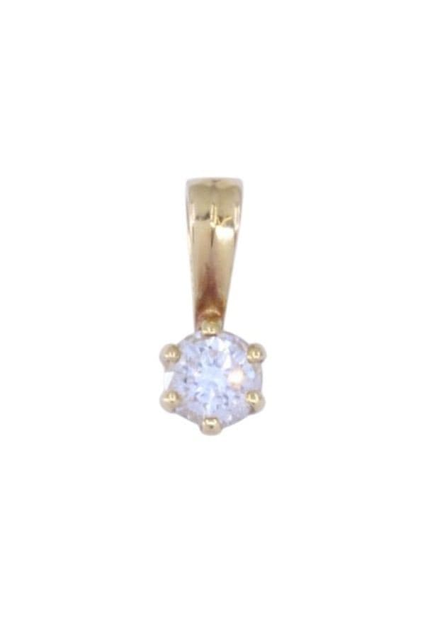 PENDENTIF DIAMANT 0.35 CARAT — vue 1