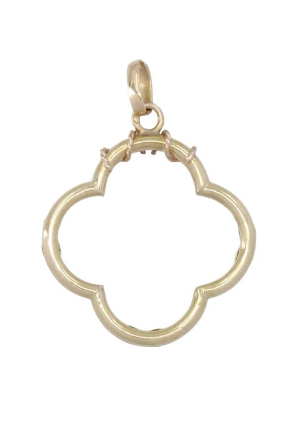 PENDENTIF TRÈFLE ANCIEN — vue 2
