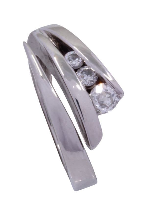 BAGUE TRILOGIE DIAMANTS — vue 3