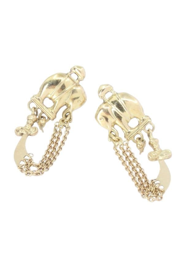 BOUCLES D'OREILLES PENDANTES ÉLÉPHANTS — vue 3