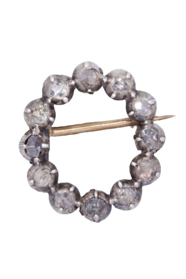 BROCHE DIAMANTS NAPOLÉON III — vue 1