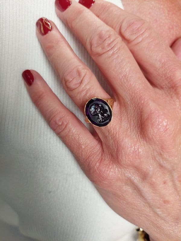 BAGUE ANCIENNE INTAILLE — vue 2