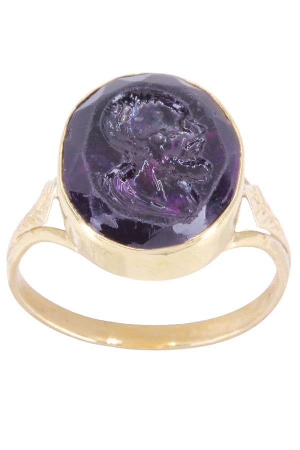 BAGUE ANCIENNE INTAILLE — vue 1