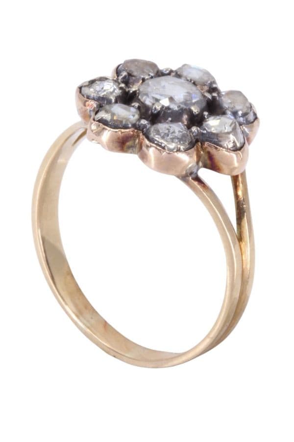 BAGUE MARGUERITE DIAMANTS NAPOLÉON III — vue 5