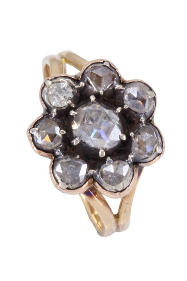 BAGUE MARGUERITE DIAMANTS NAPOLÉON III — vue 4