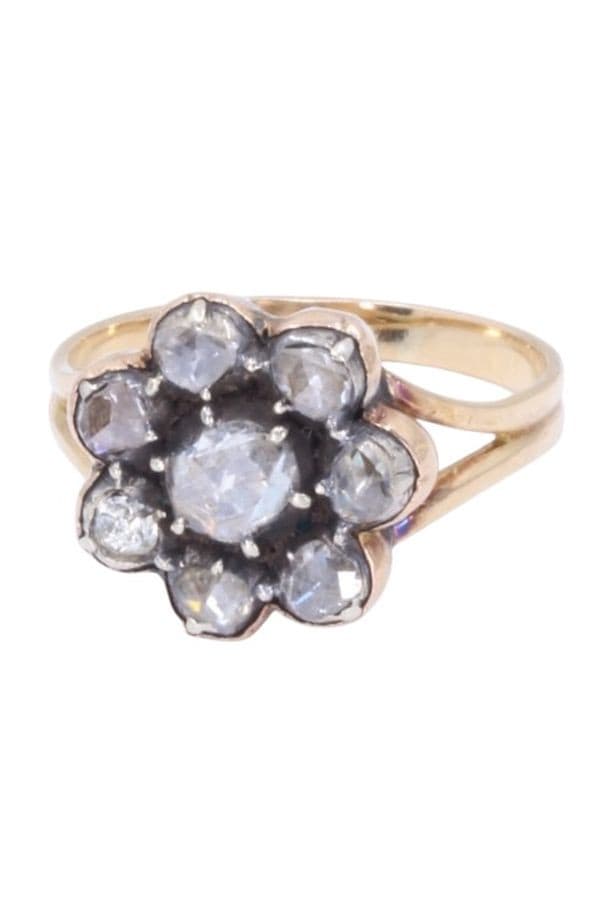 BAGUE MARGUERITE DIAMANTS NAPOLÉON III — vue 6