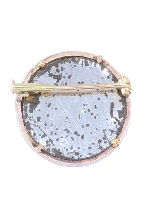 BROCHE ANCIENNE VIERGE DIAMANTS — vue 3