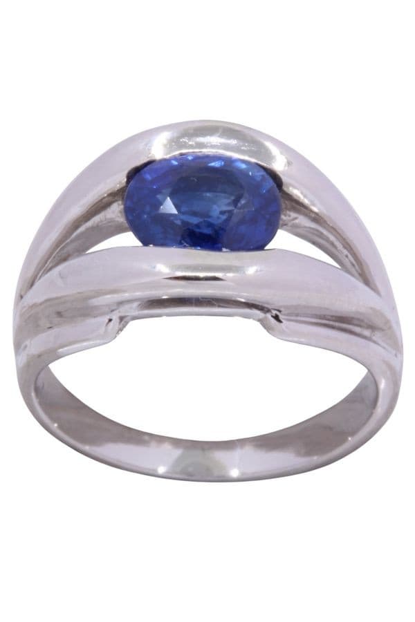 BAGUE MODERNE SAPHIR — vue 1