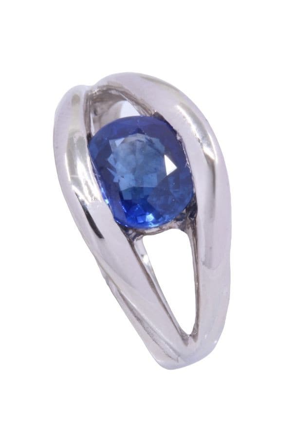 BAGUE MODERNE SAPHIR — vue 4