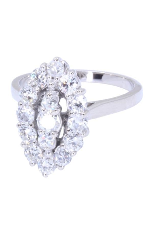 BAGUE MARQUISE DIAMANTS  ANNÉES 50' — vue 6