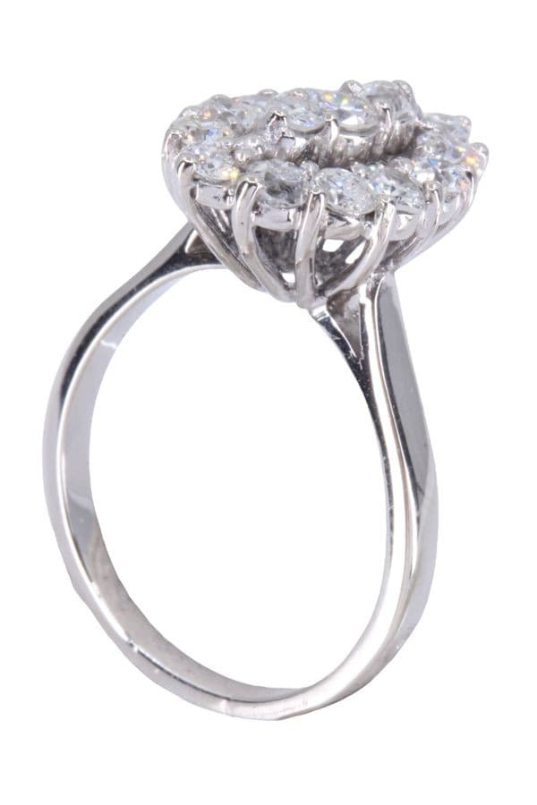 BAGUE MARQUISE DIAMANTS  ANNÉES 50' — vue 5
