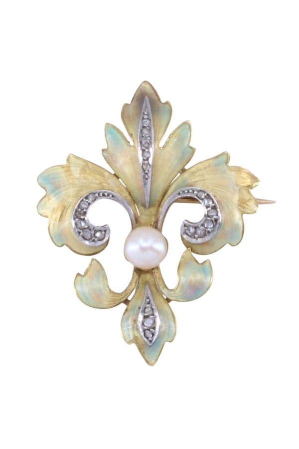 BROCHE FLEUR DE LYS — vue 1