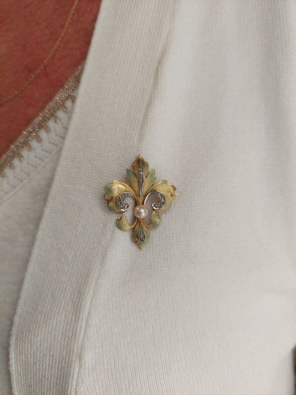 BROCHE FLEUR DE LYS — vue 2