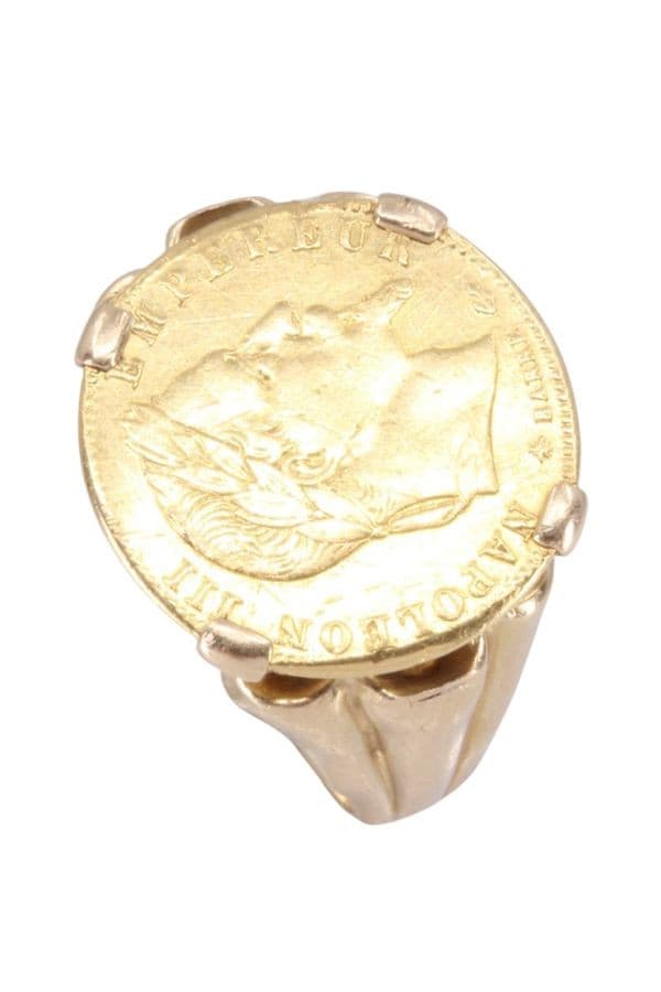 BAGUE PIÈCE 5 FRANCS NAPOLÉON III — vue 4