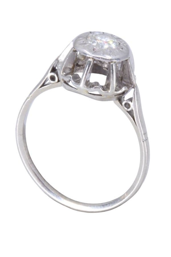 SOLITAIRE ANCIEN DIAMANT 0.25 CARAT — vue 5