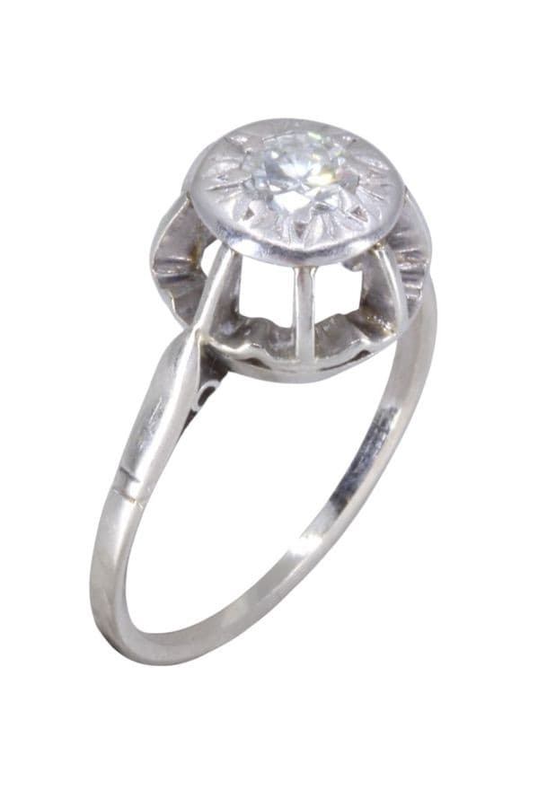 SOLITAIRE ANCIEN DIAMANT 0.25 CARAT — vue 3