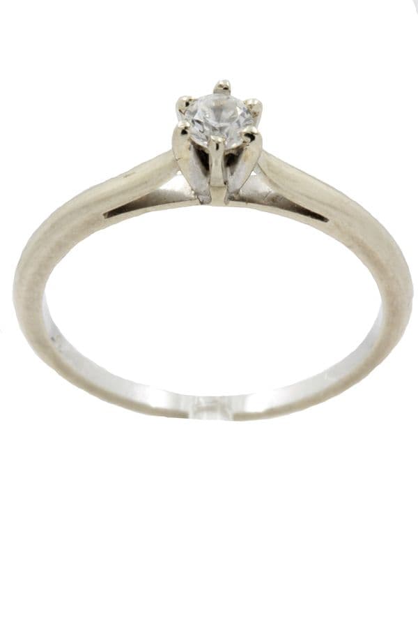 SOLITAIRE MODERNE 0.10 CARAT — vue 1