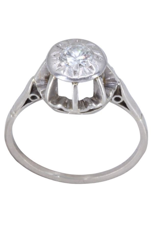 SOLITAIRE ANCIEN DIAMANT 0.25 CARAT — vue 1
