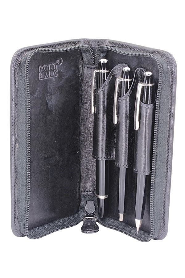 MONTBLANC - ENSEMBLE DE 3 STYLOS ET ÉTUI — vue 2